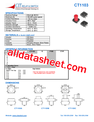 CT1103BF180C14型号图片