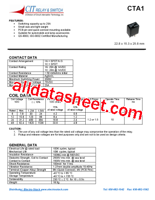 CTA11ACQ12型号图片