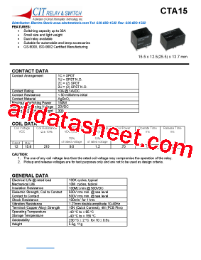 CTA151CS12VDC型号图片