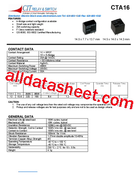 CTA161CC12VDC.64型号图片