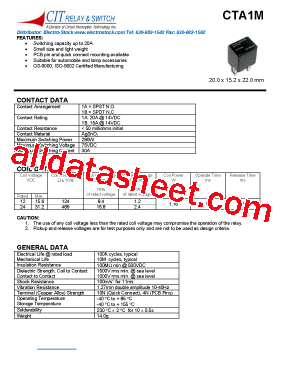 CTA1M1ACP12DR型号图片