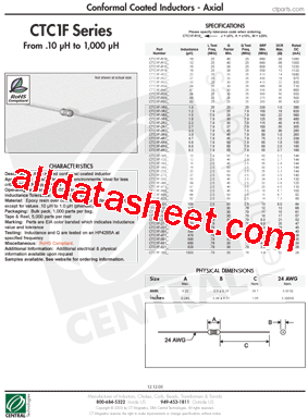 CTC1F-121M型号图片