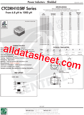 CTCDRH105RF型号图片