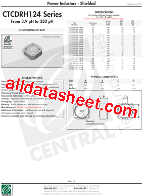 CTCDRH124F-331M型号图片