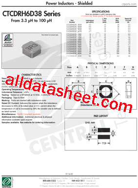 CTCDRH6D38-270N型号图片