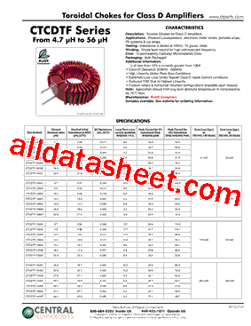 CTCDTF-10601型号图片