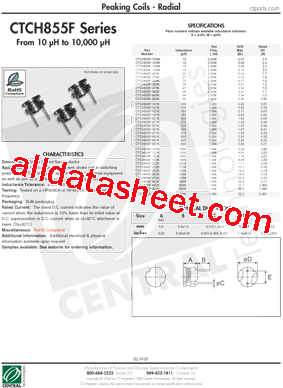 CTCH855F-181K型号图片