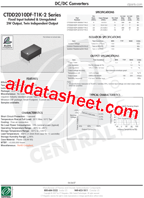 CTDD2010DF-241515-T1K-2型号图片