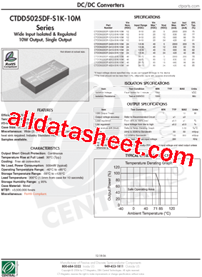 CTDD5025DF-4805-S1K-10M型号图片