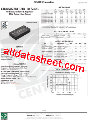 CTDD5025DF-4824-D1K-10型号图片