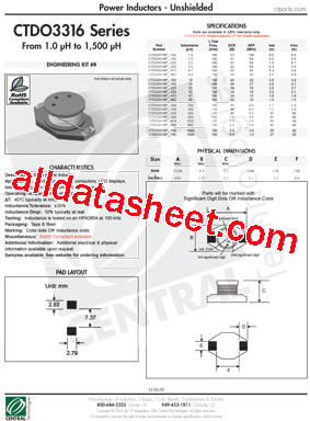 CTDO3316P-102型号图片