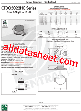 CTDO5022P-153HC型号图片