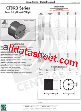 CTDR3-122K型号图片