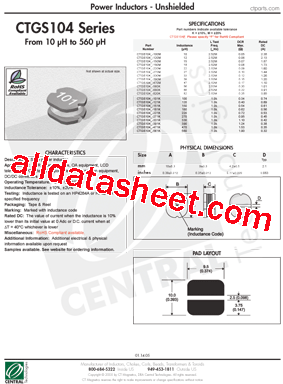 CTGS104-120M型号图片