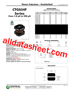 CTGS54F-121L型号图片