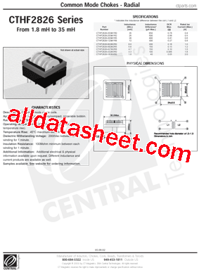 CTHF2826-203M1R5型号图片