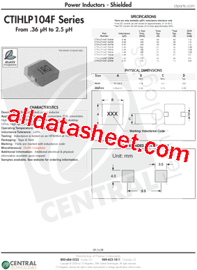 CTIHLP104F-R56M型号图片