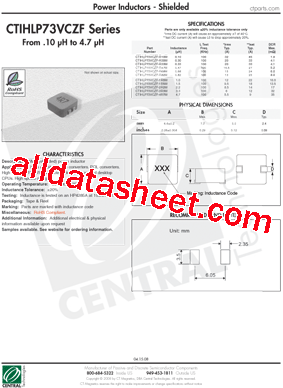 CTIHLP73VCZF-R68M型号图片