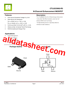 CTL0233NS-R3型号图片