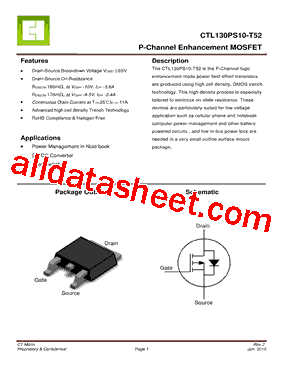 CTL130PS10-T52型号图片