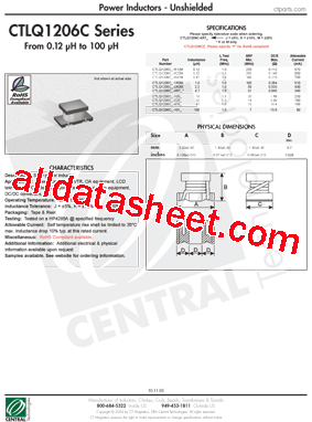 CTLQ1206CF-R47M型号图片