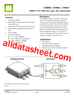 CTM601VT2型号图片