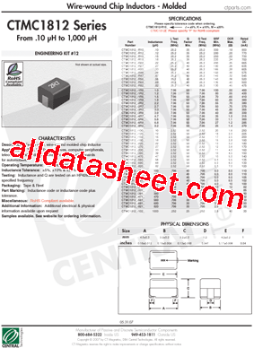 CTMC1812-120M型号图片