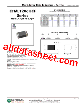 CTML1206HCF-R47M型号图片