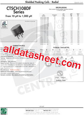 CTSCH108DF-270M型号图片