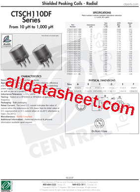 CTSCH110DF-100M型号图片