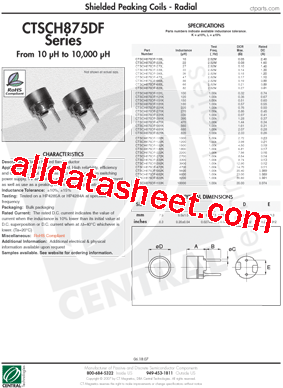 CTSCH875DF-101L型号图片