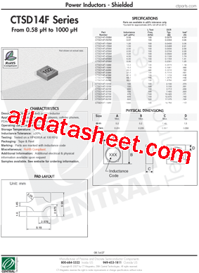 CTSD14F-101M型号图片