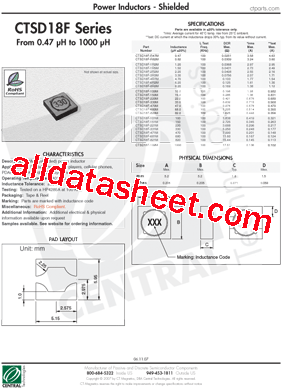 CTSD18F-220M型号图片