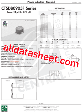 CTSDB0905F-331M型号图片