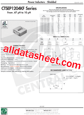 CTSEP1204KF-R68M型号图片