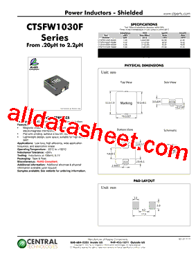 CTSFW1030F-R33M型号图片