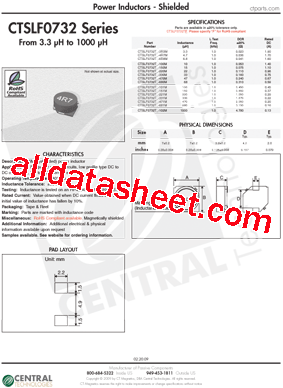 CTSLF0732TF-331M型号图片