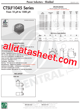 CTSLF1045TF-150M型号图片