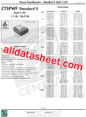 CTSPWF-351-D型号图片