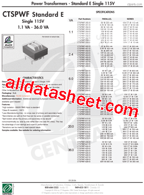 CTSPWF-406-S型号图片