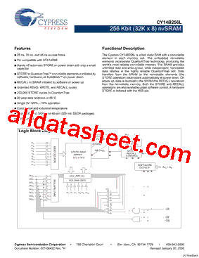 CY14B256L-SP25XIT型号图片