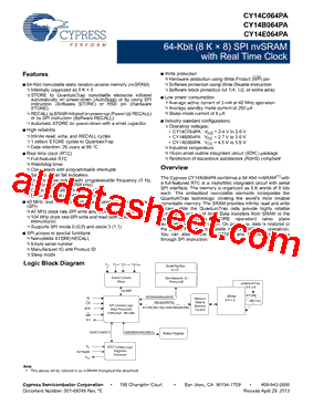 CY14C064PA_13型号图片