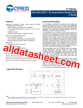CY15B256J-SXAT型号图片