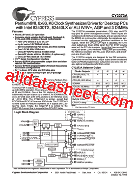 CY2273APVC-2型号图片