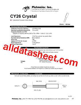 CY26-SR-70.0K型号图片