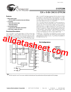 CY27C256-45PC型号图片