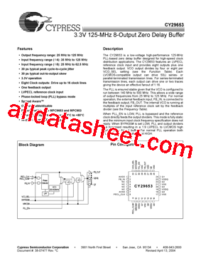 CY29653AC型号图片