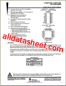 CY54FCT138TSOIC型号图片