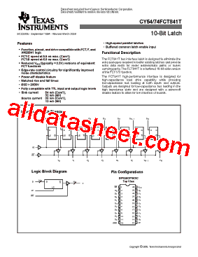 CY54FCT841ATDMB型号图片