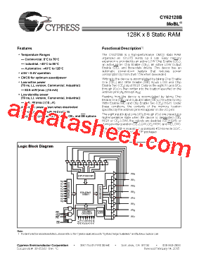 CY62128BLL-70ZAXI型号图片